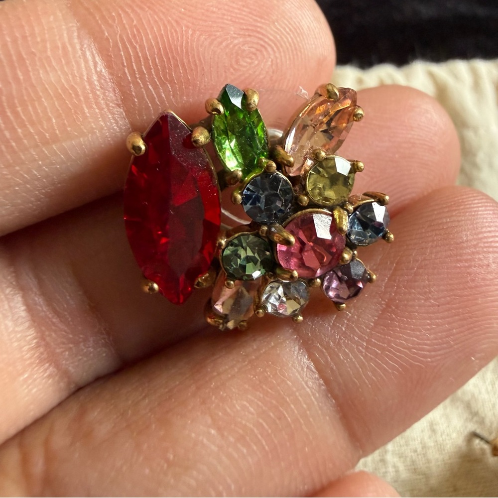 J.Crew Beautiful Crystal earrings multicolor - Picture 5 of 6